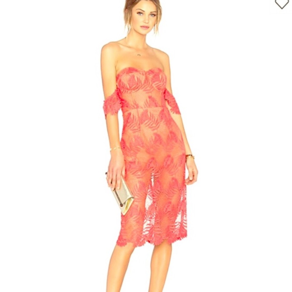 Lovers and friends coral dress